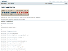 Tablet Screenshot of freitagstexter.textundblog.de